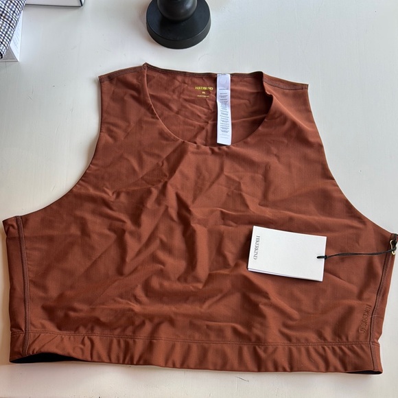 Hikerkind Performance base top 01 Sleeveless compression bra rust 3XL NEW - Picture 1 of 8